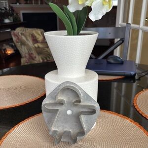 Vintage Flat Back Metal Gingerbread Girl Cookie Cutter Display Worthy Soldered